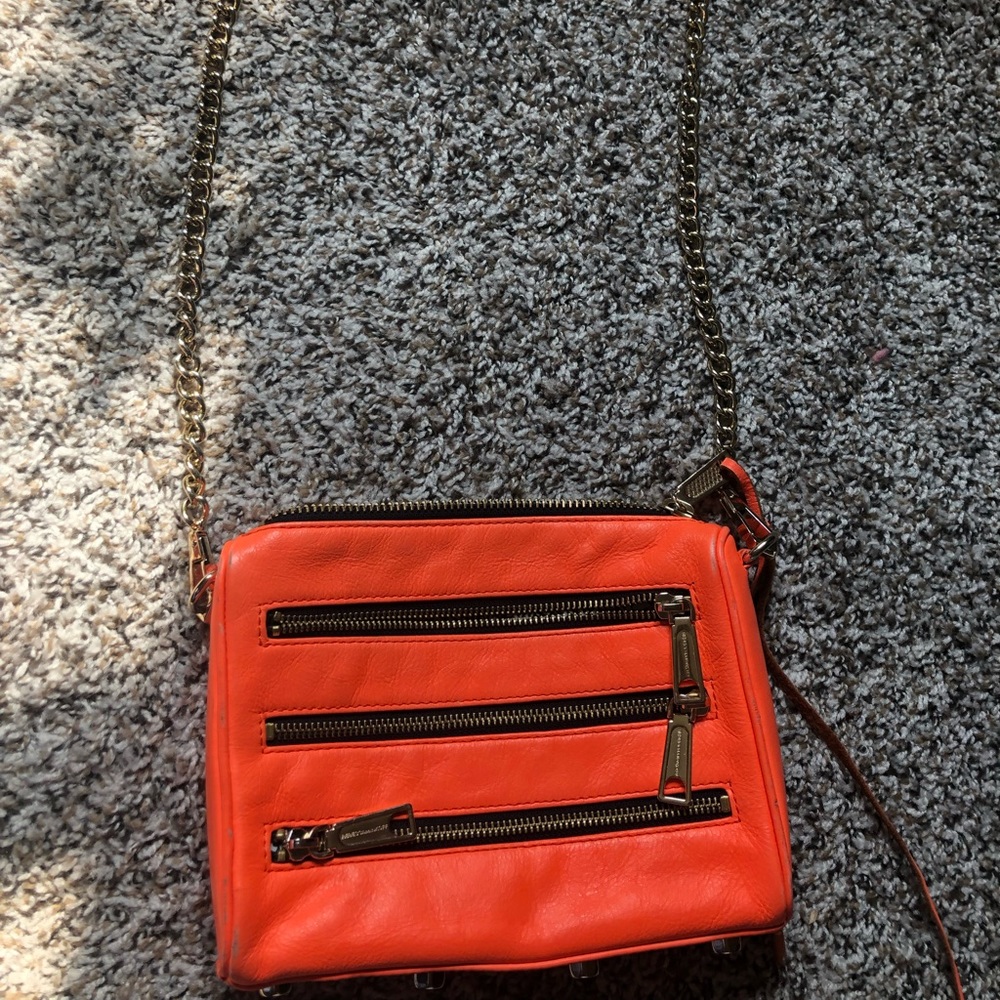 Rebecca Minkoff Mini 5 Zip Leather Cross Body